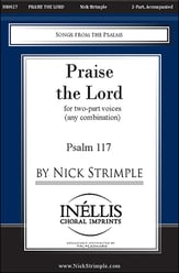 Praise the Lord Two-Part choral sheet music cover